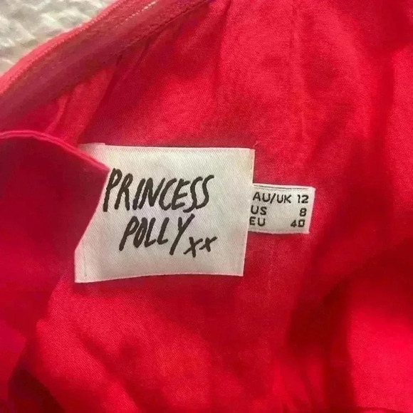 Princess Polly red corset top size 8 - Picture 3 of 3